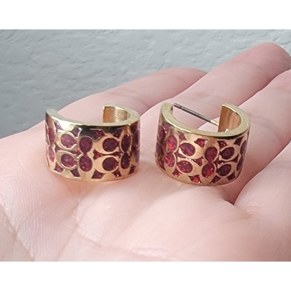 NWT Coach Hoop Earrings - Picture 6 of 6